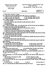Đề kiểm tra học kỳ II môn Vật lý Lớp 8 - Mã đề 116 - Năm học 2017-2018 - Trường THCS Hùng An